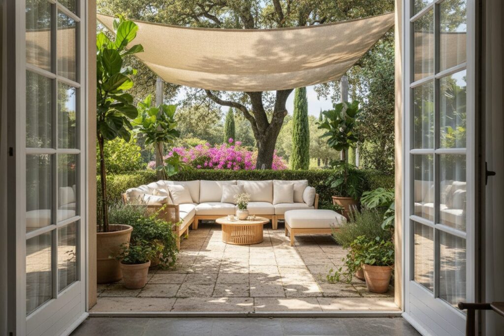 Terras Loungeset Planten L'Été Dans Votre Intérieur : Alléger, Garder Le Soleil Dehors Et Relier Au Jardin