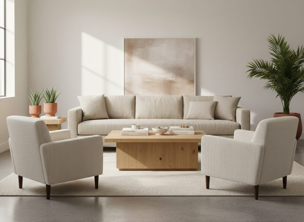 Twee Fauteuils Tegenover De Zetel Rond Een Salontafel Bien Choisir Son Fauteuil : Accent Et Vraie Place Assise