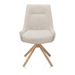 Theo, chaise - pivotant avec fonction relax - aspect ch&ecirc;ne - confort ressorts