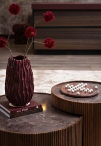 Ceres vase H36,5cm - Bordeaux - Image 3