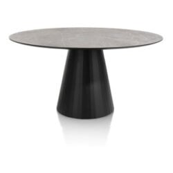 Arabax, table - ronde - 150 x 120 cm - Gris clair
