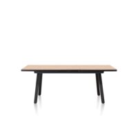 Avalox, table à rallonge 160 (+ 50) x 98 cm - couleur natural - 4 pied
