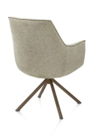 Theo, armstoel - draaibaar - steel brown - pocket - Vada - Salie groen - Afbeelding 3