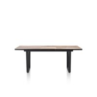 Avalox, table à rallonge 160 (+ 50) x 98 cm - couleur driftwood - V pied