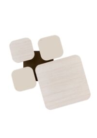 Toby, table basse 80x80x43cm - Image 3