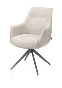 Theo, armstoel - draaibaar met kantelfunctie - grafiet - pocket - Vada - beige - Afbeelding 2