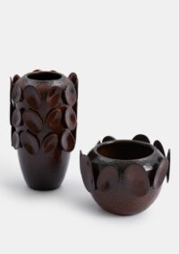 Flux vase H40cm - Brun - Image 2