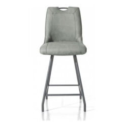 Michiel, chaise de bar - 4-pieds + poignee - tissu Pala - Vert
