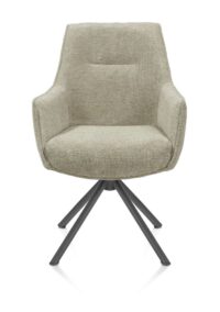 Theo, armstoel - draaibaar - grafiet - pocket - Vada - Salie groen