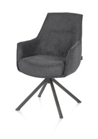 Theo, chaise &agrave; accoudoirs - pivotant - graphite - confort ressorts - Vada - Anthracite - Image 2