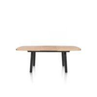 Pavarotti, table à rallonge 160 (+ 50) x 110 cm - 4 pieds - métal - pieds de table (4) metal