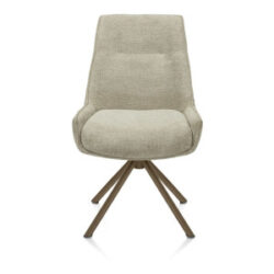 Theo, eetkamerstoel - draaibaar - steel brown - pocket - Vada - Salie groen
