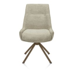 Theo, chaise - pivotant - steel brown - confort ressorts - Vada - Sauge verte