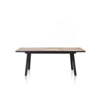 Avalox, table à rallonge 160 (+ 50) x 98 cm - couleur driftwood - 4 pied