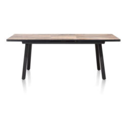 Avalox, table à rallonge 160 (+ 50) x 98 cm - couleur driftwood - 4 pied