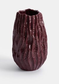 Ceres vase H36,5cm - Bordeaux