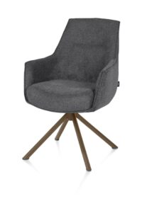 Theo, armstoel - draaibaar - steel brown - pocket - Vada - Antraciet - Afbeelding 2