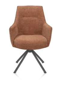 Theo, armstoel - draaibaar - grafiet - pocket - Vada - koper