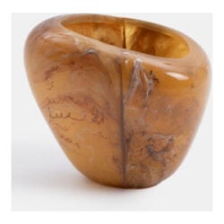 Luma vaas H17,1cm - Bruin