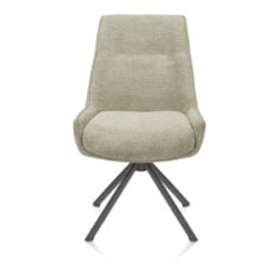 Theo, chaise - pivotant - graphite - confort ressorts - Vada - Sauge verte