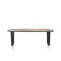Avalox, table ovale 240 x 110 cm - couleur driftwood - V pied