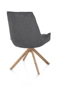Theo, chaise - pivotant avec fonction relax - aspect chêne - confort ressorts - Vada - Anthracite - Image 3