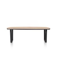 Avalox, table ovale 240 x 110 cm - couleur oak natural vintage - V pied