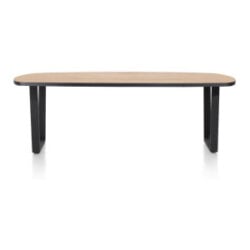Avalox, table ovale 240 x 110 cm - couleur oak natural vintage - V pied