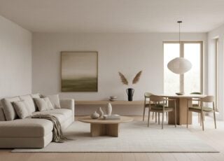 Lichte Woonkamer In Een Mix Van Japandi En Warm Minimalisme