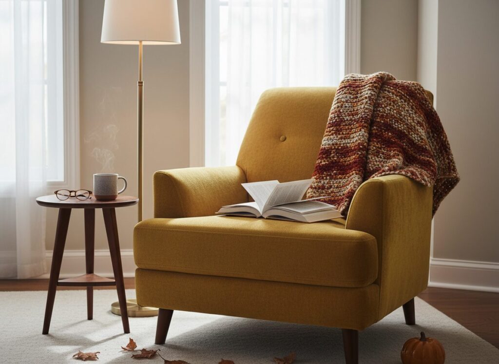 Vloerlamp Naast Een Fauteuil Als Leeslicht In De Woonkamer Vloerlamp Naast Een Fauteuil Als Leeslicht In De Woonkamer