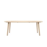 Odda, table 230 x 110 cm - oval - pied bois - natural