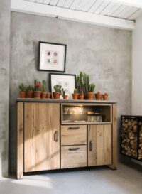 Farmland, dressette 170 cm - 2-deuren + 2-laden + 2-niches (+ LED) - Afbeelding 3