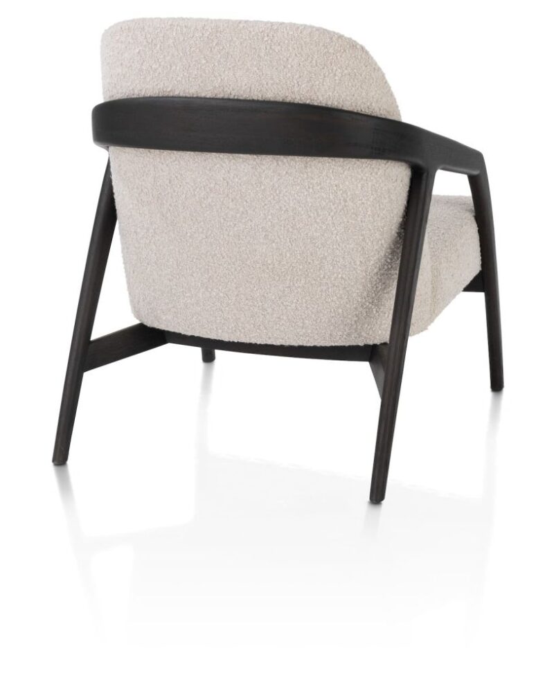 Dante, Fauteuil - Piétement Chêne Anthracite - Tissu Brioni - Image 2