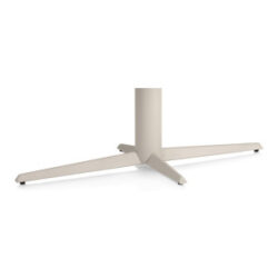 Caletta, eetkamertafel ovaal 240 x 105 cm. - HPL Primo Laminato blad - centrale teenpoot cr&egrave;me - Travertin