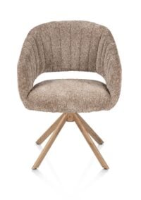 Isla, chaise &agrave; accoudoirs - pivotant avec fonction relax - eikenhout look