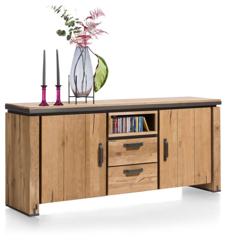 Farmland, Dressoir 180 Cm - 2-Deuren + 2-Laden + 1-Niche (+ Led) - Afbeelding 2
