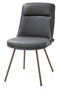 Mateo, chaise - 4-pieds - steelbrown - Pala - Anthracite - Image 2
