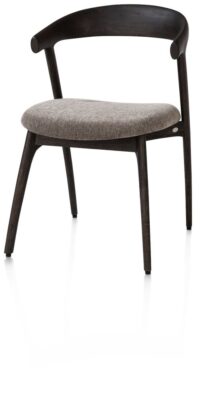 Bellami, chaise - pietement chene basalt - tissu Livigno - brun - Image 2