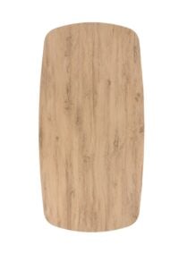 Lattina, Table &agrave; rallonge 200 (+ 2 x 50 cm.) x 100 cm. - Ceramic oak natural - Image 2