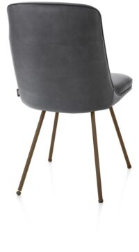 Mateo, chaise - 4-pieds - steelbrown - Pala - Anthracite - Image 3