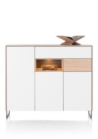 Lindfield, dressette 160 cm - 3-portes + 2-tiroirs + 1-niche (+ LED)