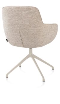 Mateo, chaise &agrave; accoudoirs - pivotante - cr&egrave;me - Bellini - Creme - Image 3