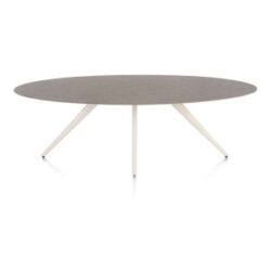 Saluti, eetkamertafel ellips 240 x 110 cm. - 4 poot - cr&egrave;me - Lava