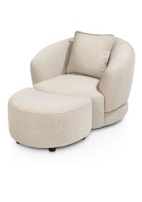 Cervos, pouf pour petit fauteuil pivotant - Image 2