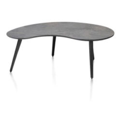 Maze, table basse 100 x 59 cm - forme haricot - hauteur 39 cm - Anthracite