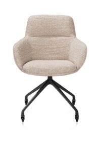 Mateo, chaise à accoudoirs - roulettes - selected choices