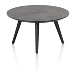 Maze, table basse ronde 60 cm - hauteur 32 cm - Anthracite