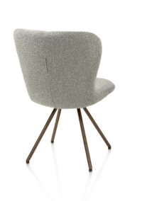 Ethan, eetkamerstoel - draaibaar steelbrown - 4-poot - stof Cloudy - Olijf - Afbeelding 2