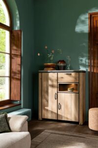 Farmland, highboard 125 cm - 2-deuren + 1-lade + 1-niche (+ LED) - Afbeelding 2