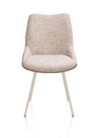 Mats, chaise - 4 pieds - creme - Pala cognac + Luton cuivre